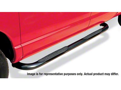 Go Rhino 3-Inch 4000 Series Cab Length Side Step Bars; Black (95-02 RAM 2500 Club Cab)