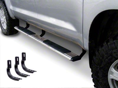 Go Rhino 5-Inch OE Xtreme Low Profile Side Step Bars; Polished (99-06 Sierra 1500 Extended Cab)