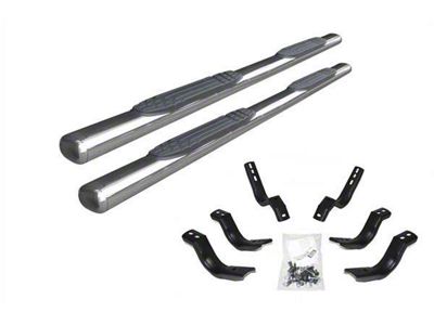 Go Rhino 4-Inch 1000 Series Side Step Bars; Polished (11-14 6.0L Sierra 2500 HD Extended Cab)