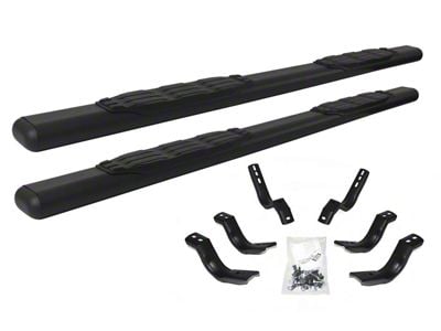 Go Rhino 5-Inch 1000 Series Side Step Bars; Textured Black (15-19 6.6L Duramax Sierra 2500 HD Double Cab)