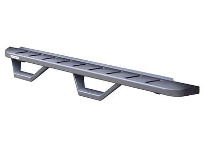 Go Rhino RB10 Running Boards with Drop Steps; Textured Black (20-24 Sierra 2500 HD Crew Cab)