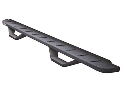 Go Rhino RB10 Running Boards with Drop Steps; Protective Bedliner Coating (20-24 Sierra 2500 HD Crew Cab)