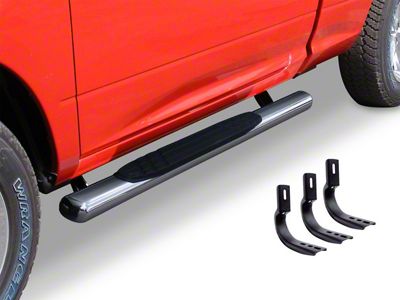 Go Rhino 4-Inch OE Xtreme Side Step Bars; Polished (11-19 6.0L Sierra 2500 HD Regular Cab)