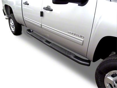 Go Rhino 5-Inch OE Xtreme Composite Side Step Bars; Black (07-10 Sierra 2500 HD Crew Cab)