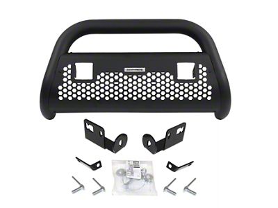 Go Rhino RC2 LR Bull Bar with Two Cube Light Mounting Brackets; Textured Black (03-06 Sierra 2500 HD)