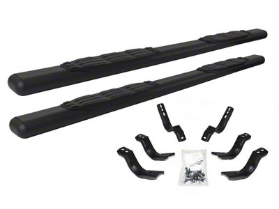 Go Rhino 5-Inch 1000 Series Side Step Bars; Textured Black (11-14 6.6L Duramax Sierra 3500 HD Extended Cab)