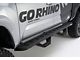 Go Rhino RB10 Running Boards with Drop Steps; Protective Bedliner Coating (15-19 6.6L Duramax Sierra 3500 HD Double Cab)