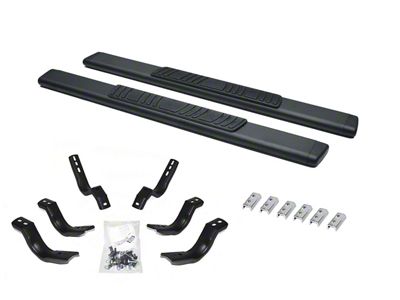 Go Rhino 5-Inch OE Xtreme Low Profile Side Step Bars; Textured Black (11-19 6.0L Sierra 3500 HD Regular Cab)