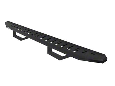 Go Rhino RB20 Running Boards with Drop Steps; Protective Bedliner Coating (20-24 Sierra 3500 HD Crew Cab)