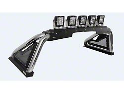 Go Rhino Sport Bar 2.0 Roll Bar with Power Actuated Retractable Light Mount; Polished (20-25 Sierra 3500 HD)