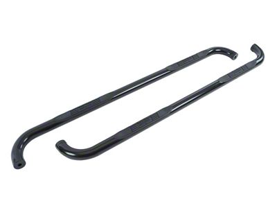 Go Rhino 3-Inch 4000 Series Cab Length Side Step Bars; Black (14-18 Silverado 1500 Double Cab)