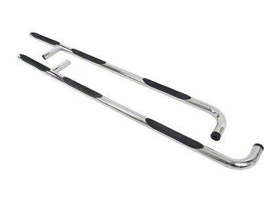 Go Rhino 6000 Series Wheel-to-Wheel Side Step Bars; Polished (07-14 Silverado 2500 HD Crew Cab w/ 6.50-Foot Standard Box)