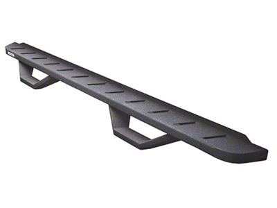 Go Rhino RB10 Running Boards with Drop Steps; Protective Bedliner Coating (20-24 Silverado 2500 HD Crew Cab)