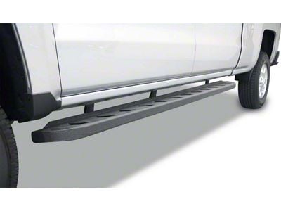 Go Rhino RB10 Running Boards; Protective Bedliner Coating (15-19 6.6L Duramax Silverado 2500 HD Crew Cab)