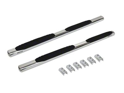 Go Rhino 4-Inch OE Xtreme Side Step Bars; Polished (20-25 Silverado 2500 HD Double Cab)