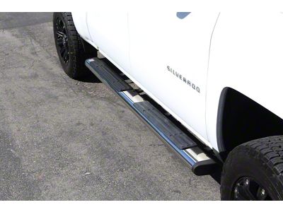 Go Rhino 6-Inch OE Xtreme Side Step Bars; Polished (15-19 6.0L Silverado 2500 HD Double Cab)