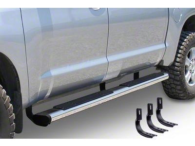 Go Rhino 6-Inch OE Xtreme Side Step Bars; Polished (20-24 Silverado 2500 HD Crew Cab)