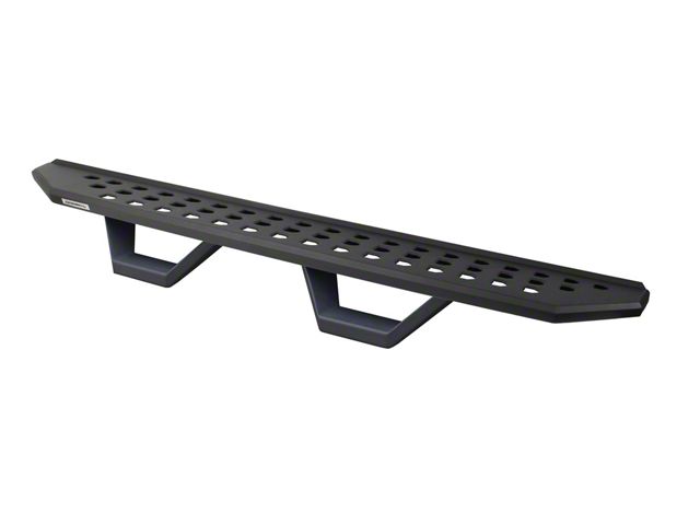 Go Rhino RB20 Running Boards with Drop Steps; Textured Black (20-24 Silverado 2500 HD Crew Cab)