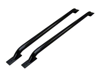 Go Rhino Stake Pocket Bed Rails; Black (01-06 Silverado 2500 HD w/ 6.50-Foot Standard Box)