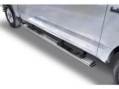 Go Rhino 5-Inch OE Xtreme Low Profile Side Step Bars; Polished (17-25 F-250 Super Duty SuperCrew)