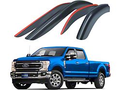 Goodyear Car Accessories Shatterproof Tape-On Window Deflectors (17-24 F-350 Super Duty SuperCrew)