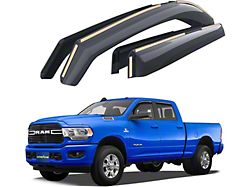 Goodyear Car Accessories Shatterproof in-Channel Window Deflectors (19-24 RAM 2500 Crew Cab, Mega Cab)