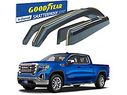 Goodyear Car Accessories Shatterproof in-Channel Window Deflectors (19-24 Sierra 1500 Crew Cab)