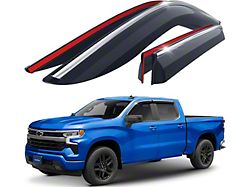 Goodyear Car Accessories Shatterproof Tape-On Window Deflectors (19-24 Sierra 1500 Crew Cab)