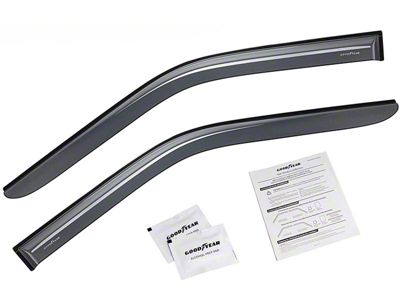 Goodyear Car Accessories Shatterproof Tape-On Window Deflectors (15-20 F-150 Regular Cab)