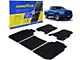 Goodyear Car Accessories Custom Fit Front and Rear Floor Liners; Black (19-24 RAM 1500 Crew Cab)