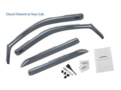 Goodyear Car Accessories Shatterproof in-Channel Window Deflectors (10-18 RAM 2500 Crew Cab)