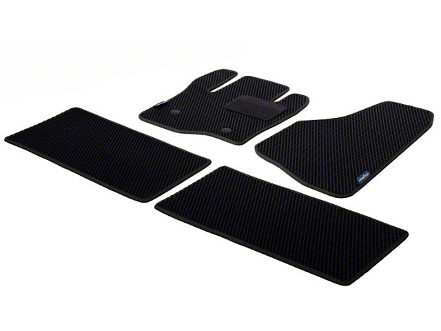 Goodyear Car Accessories Custom Fit Front and Rear Floor Liners; Black (11-16 F-250 Super Duty SuperCrew)