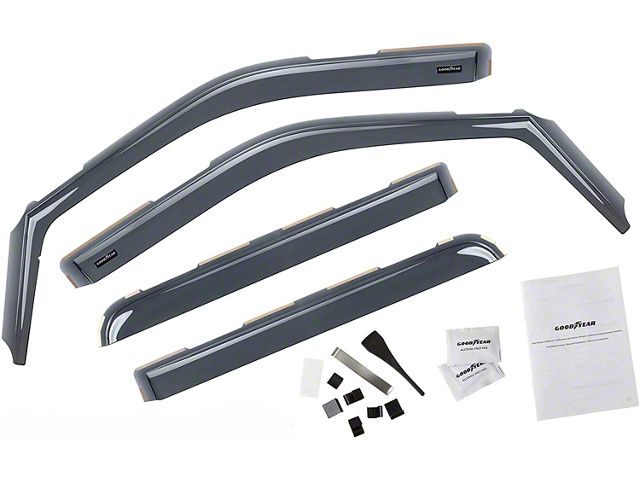 Goodyear Car Accessories Shatterproof in-Channel Window Deflectors (17-24 F-250 Super Duty SuperCrew)