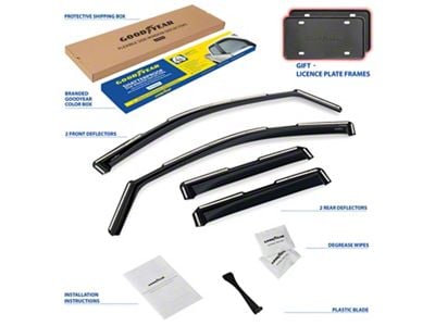 Goodyear Car Accessories Shatterproof in-Channel Window Deflectors (21-25 Yukon)