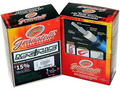 Granatelli Motor Sports MPG Plus Spark Plug Wires; Blue (87-88 2.2L Dakota; 89-95 2.5L Dakota)