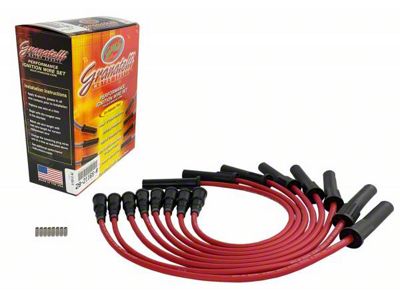 Granatelli Motor Sports Ignition Wires and Coil Pack Internals; Red (11-12 6.2L F-250 Super Duty)