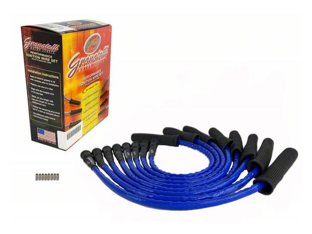 Granatelli Motor Sports Ignition Wires and Coil Pack Internals; High Temp Blue (11-12 6.2L F-350 Super Duty)