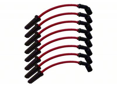 Granatelli Motor Sports High Performance Ignition Wires; 9-Inch; Red (99-06 4.8L, 5.3L, 6.0L Sierra 1500)