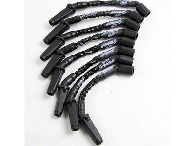 Granatelli Motor Sports High Performance Spark Plug Wires; High Temp Black (07-10 V8 Sierra 1500)