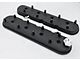 Granatelli Motor Sports Stock/Standard Valve Covers; Black Wrinkle (10-19 6.0L Sierra 2500 HD)