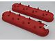 Granatelli Motor Sports Tall Valve Covers; Red Wrinkle (10-19 6.0L Sierra 3500 HD)