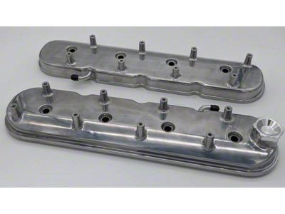 Granatelli Motor Sports Stock/Standard Valve Covers; Polished (10-19 6.0L Silverado 2500 HD)