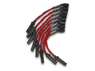 Granatelli Motor Sports High Performance Ignition Wires; 9-Inch; High Temp Red (07-14 5.3L Tahoe)