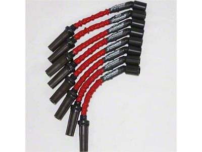 Granatelli Motor Sports High Performance Spark Plug Wires; High Temp Red (2014 Tahoe)