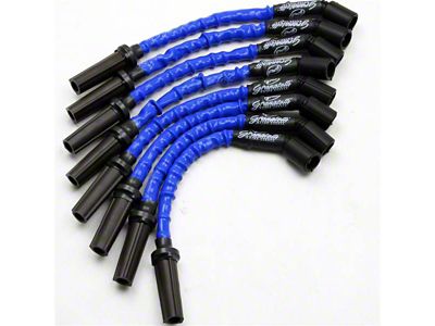 Granatelli Motor Sports High Performance Spark Plug Wires; High Temp Blue (2014 Yukon)