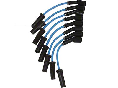 Granatelli Motor Sports High Performance Ignition Wires; 11-Inch; Blue (07-08 6.0L Sierra 2500 HD)