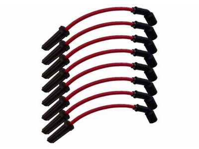 Granatelli Motor Sports High Performance Ignition Wires; 11-Inch; Red (07-08 6.0L Sierra 2500 HD)