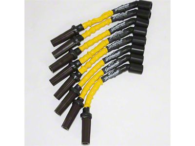 Granatelli Motor Sports High Performance Ignition Wires; High Temp Yellow (15-24 V8 Tahoe)