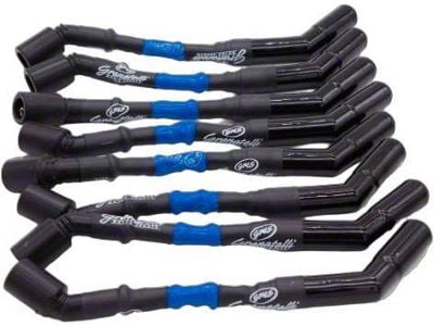 Granatelli Motor Sports High Performance Spark Plug Wires with Ceramic Boots; 8-Inch; High Temp Blue (07-24 V8 Tahoe)