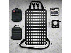 Grey Man Tactical Vehicle Seatback RMP MOLLE Panel Package with 3-Inch QuickFist Clamp and Medical Tear Away Pouch and BaseMed First Aid Kit; 15.25-Inch x 25-Inch (Universal; Some Adaptation May Be Required)